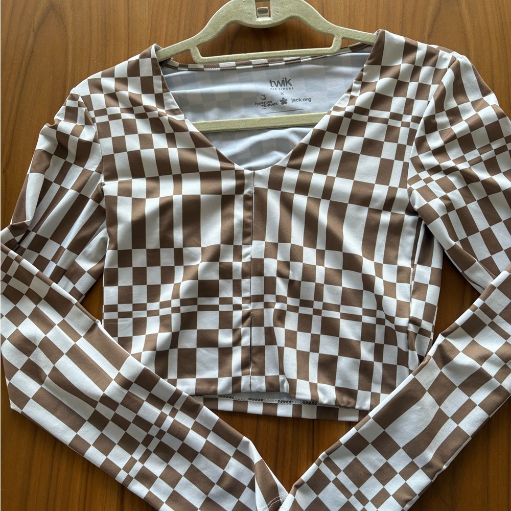 Checkered crop top